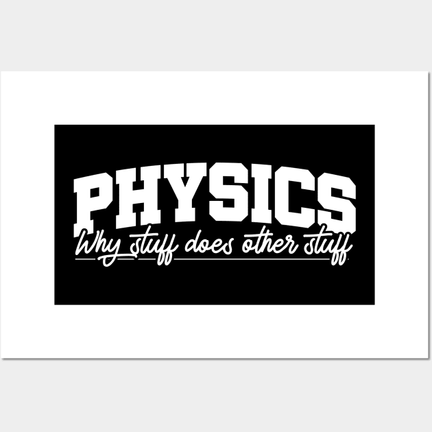 Physics Physicist Science Teacher Wall Art by KAWAIITEE